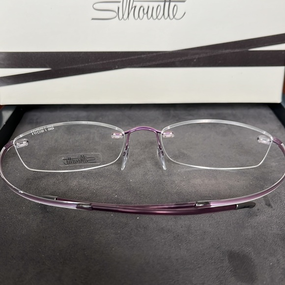Silhouette ladies frame never owned pink w clear wrap 4393 40 6204 52/17/140 - Picture 2 of 5